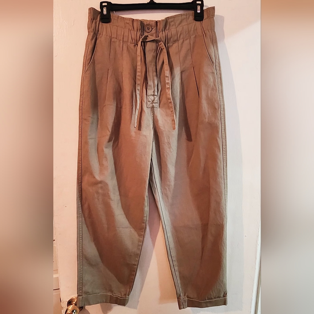 Blu Pepper Highwaisted Button Front & Tie Casual Pants